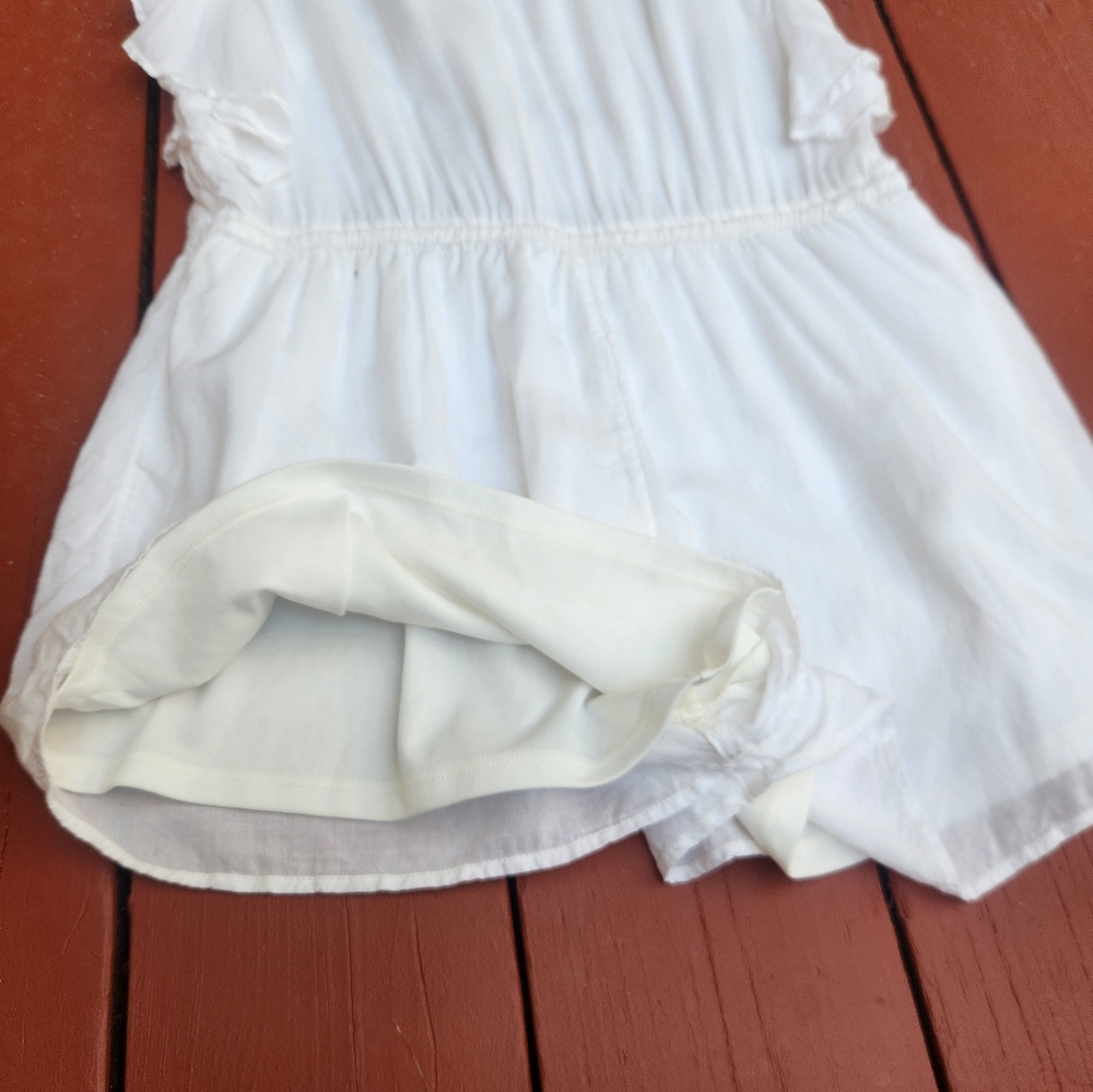 AMERICAN EAGLE Women's Romper Small White Lacy Y2K Shorts Vampire Diaries - Picture 7 of 12